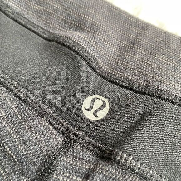 Lululemon Groove Crop Leggings Women’s Size 4 Gray Black Active Stretch - Picture 5 of 8
